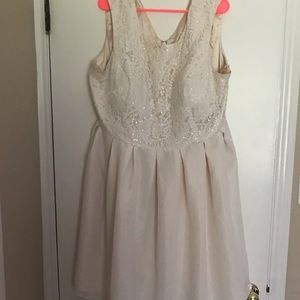 Chi Chi London Dresses - Chi Chi London ModCloth Cream/White Sequin Dress Chi Chi London Dresses - Chi Chi London ModCloth Cream/White Sequin Dress